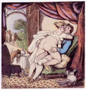 And Inclined Beauty - Thomas Rowlandson