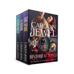 Fancy 3-D cover for Historical Jewels, 3 Regency Romances